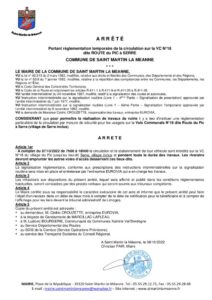 thumbnail of Arrete TRAVAUX ROUTE DU PIC A SERRE