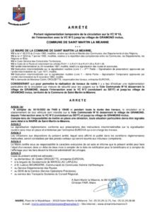 thumbnail of Arrete TRAVAUX ROUTE de GRAMOND