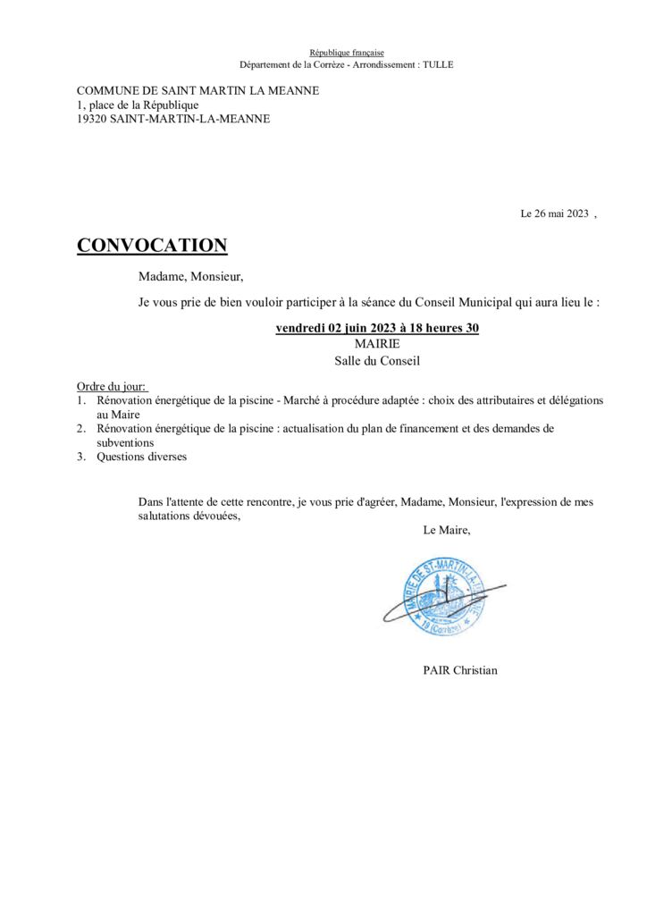 thumbnail of CONVOC CM DU 02 JUIN 2023