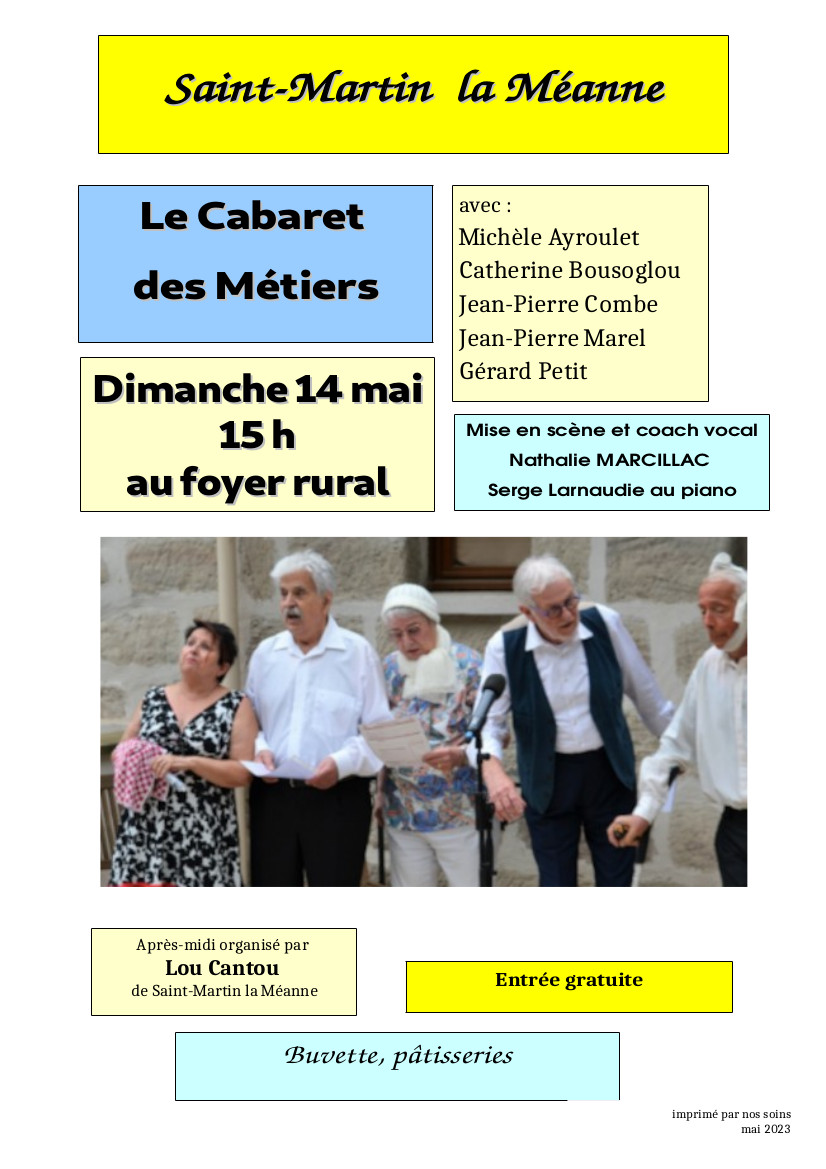 cabaret des métiers