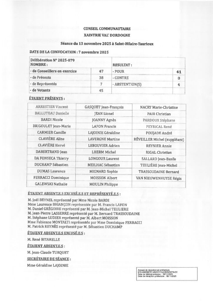 thumbnail of DELIBERATION N° 2025-079 PLUIH